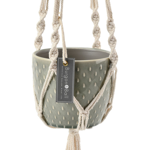 burgon & ball Macramé Hanging Pot