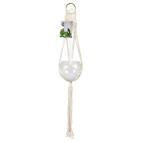 Burgon & Ball Macramé Plant Pot Hanger - Woodstock