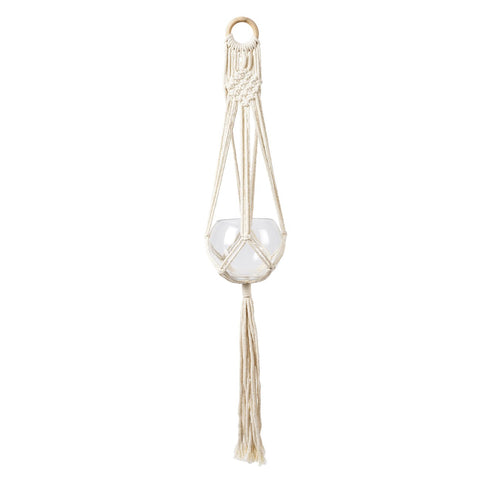 burgon & ball Macramé Plant Pot Hanger - Woodstock