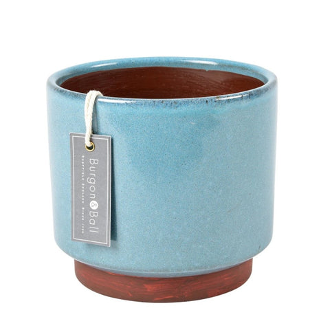 burgon & ball Malibu Blue Glazed Pot - Large