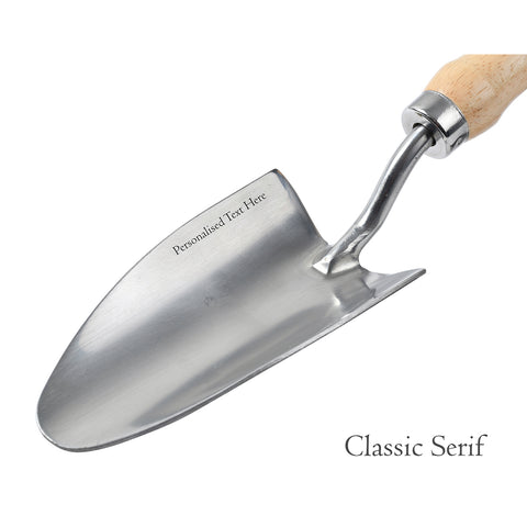 Burgon & Ball Personalised Hand Trowel - RHS Endorsed
