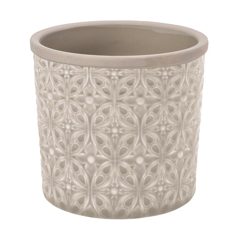 burgon & ball Porto Grey Glazed Pot - Large