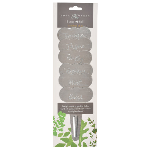 burgon & ball Sophie Conran Metal Herb Labels