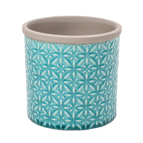 burgon & ball Tuscany Blue Glazed Pot - Small