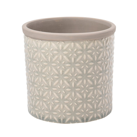 burgon & ball Tuscany Grey Glazed Pot - Small