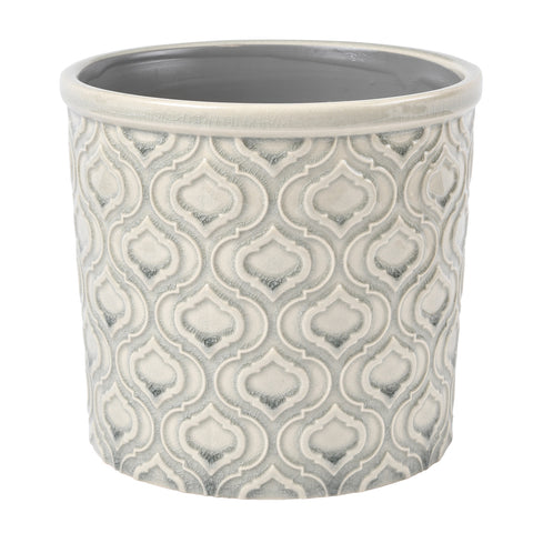 burgon & ball Venetian Grey Glazed Pot - Large