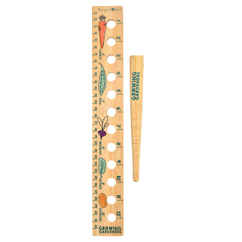 Burgon & Ball Children's Planting Ruler And Dibber Set - RHS Growing Gardeners