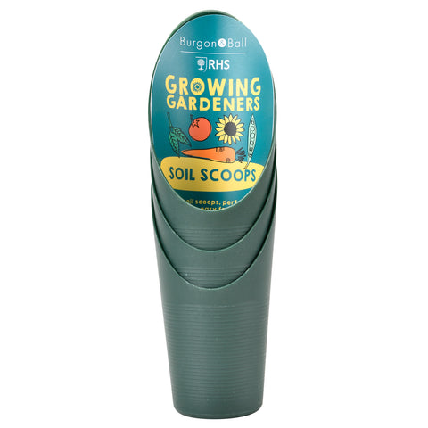 Burgon & Ball Children's Soil Scoops Set Of 3 - RHS Growing Gardeners