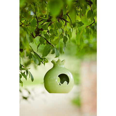 Burgon & Ball Sophie Conran Ceramic Bird Feeder - Pomegranate