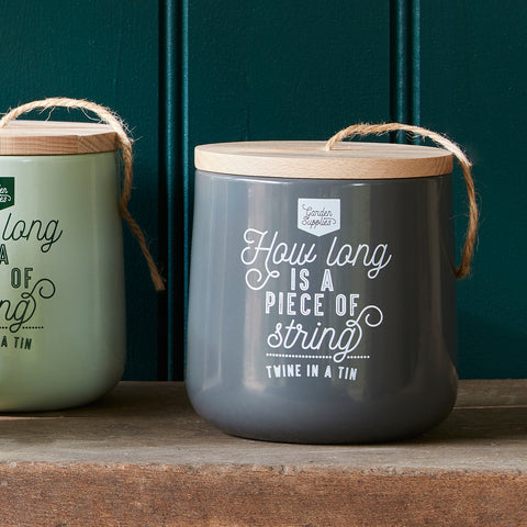 Burgon & Ball Twine Dispenser With 120m Of Jute Twine - Charcoal