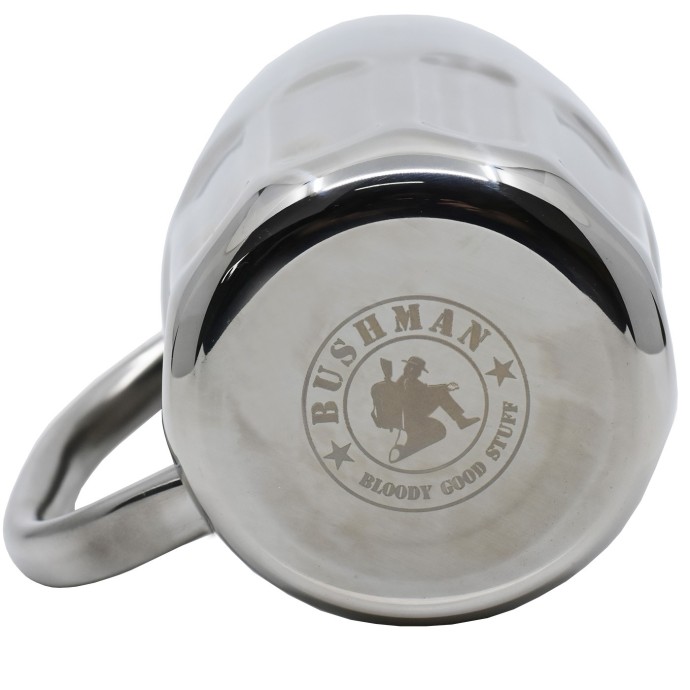 Bushman Beer Mug Bushman 0 75 Silver UNI