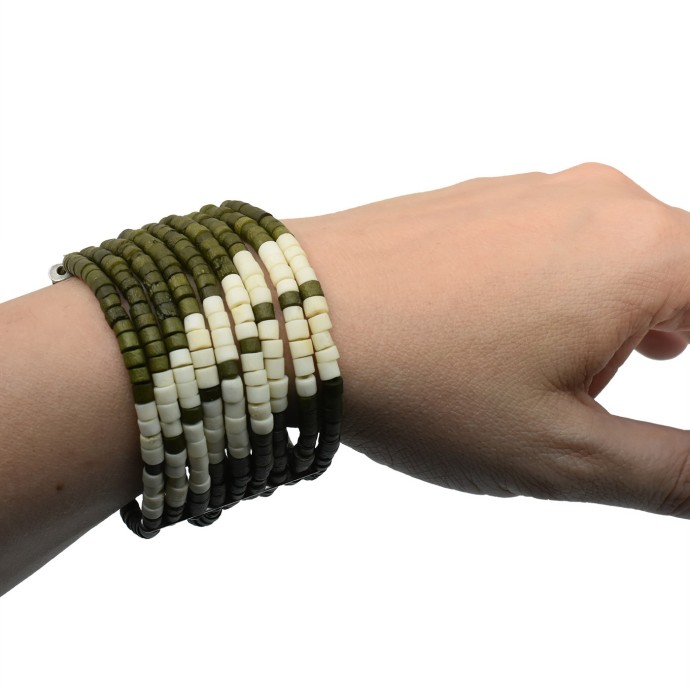 Bushman Bracelet Bone Green