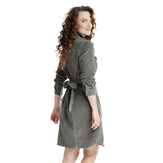 Bushman Corduroy Dress Kleena Olive