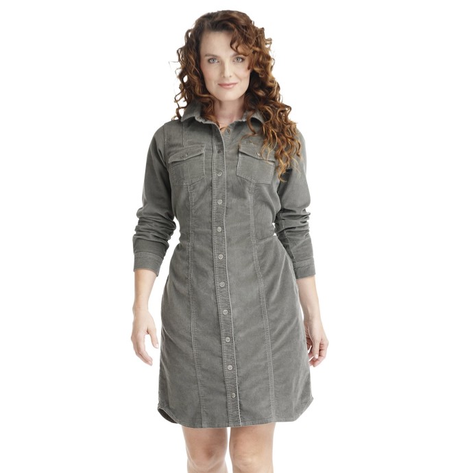 Bushman Corduroy Dress Kleena Olive