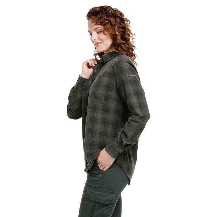 Bushman Corduroy Shirt Tipella Dark Green