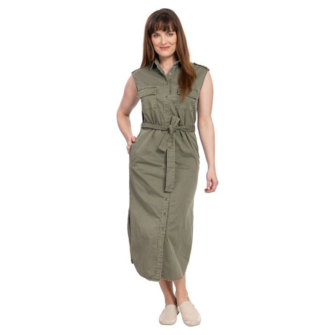 bushman dress Eliza olive