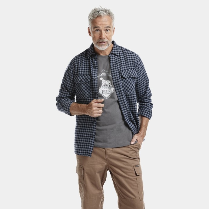 Bushman Flannel Shirt Anzac Grey