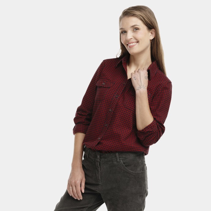 Bushman Flannel Shirt Atka Dark Red