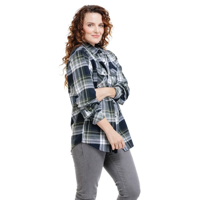 Bushman Flannel Shirt Atuat Green