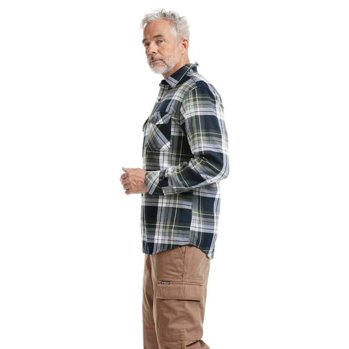 Bushman Flannel Shirt Atuat Green