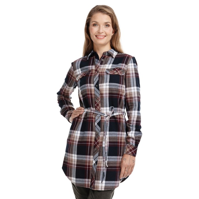 Bushman Flannel Shirt Zama Burgundy