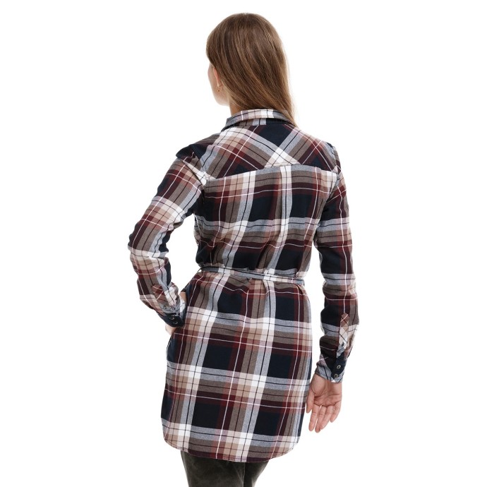 Bushman Flannel Shirt Zama Burgundy