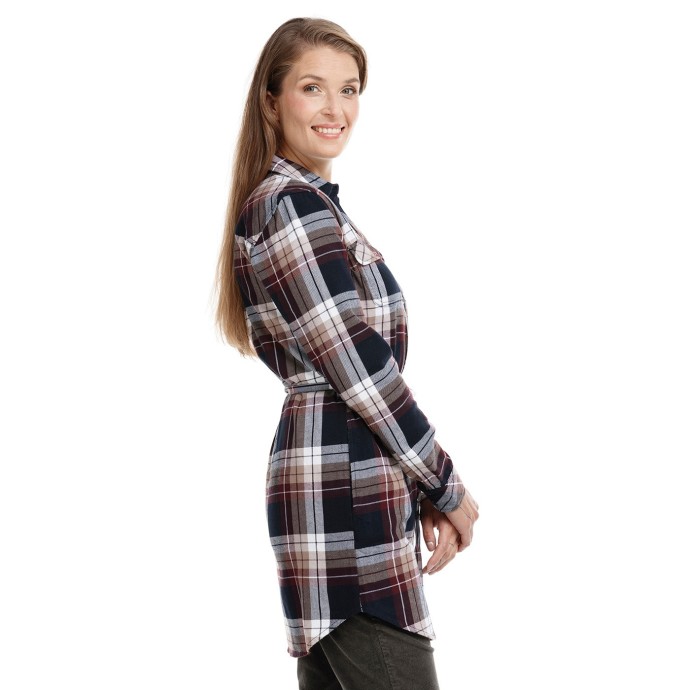 Bushman Flannel Shirt Zama Burgundy