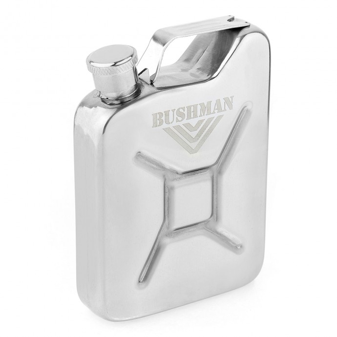 bushman flask canister II silver