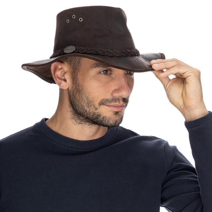 bushman hat Packaway dark brown