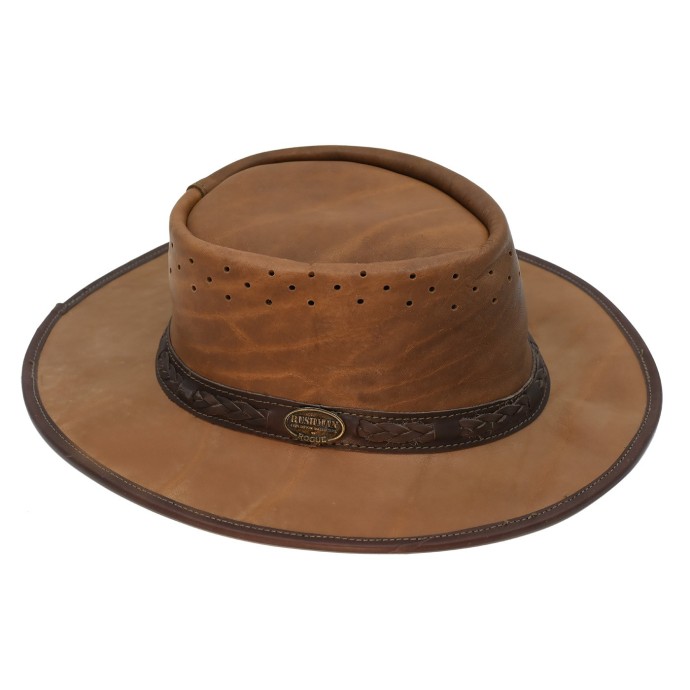 Bushman Leather Hat Airflow Brown