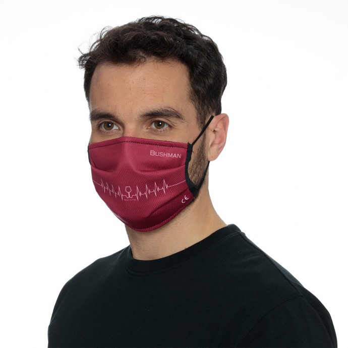bushman nano protective mask Bushman red