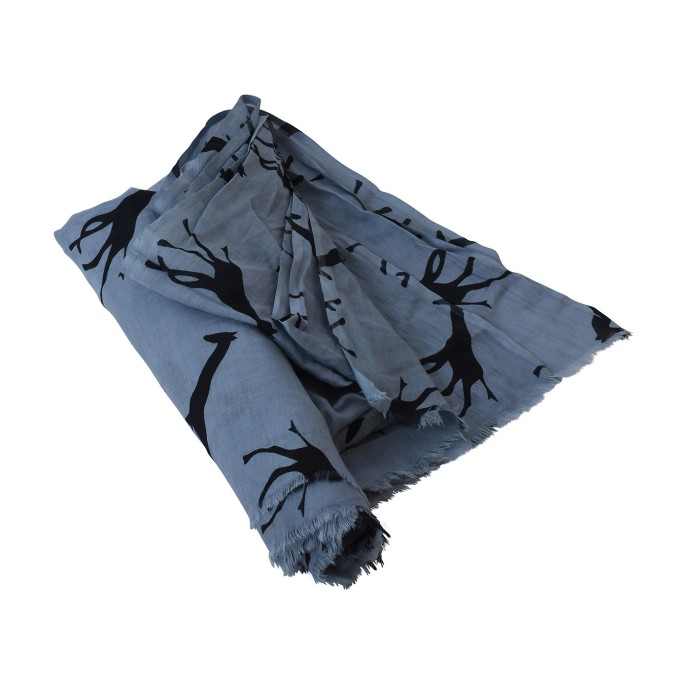 Bushman Scarf Giraffes Light Grey UNI