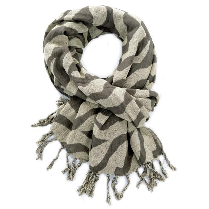 bushman scarf Zebra beige
