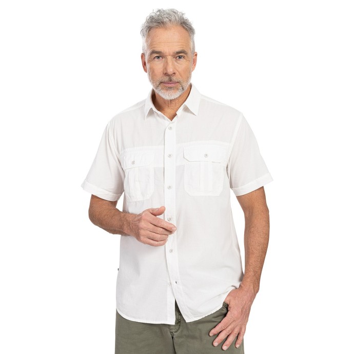 bushman shirt Evans white