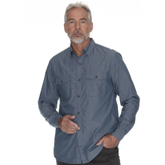 bushman shirt Juan dark blue