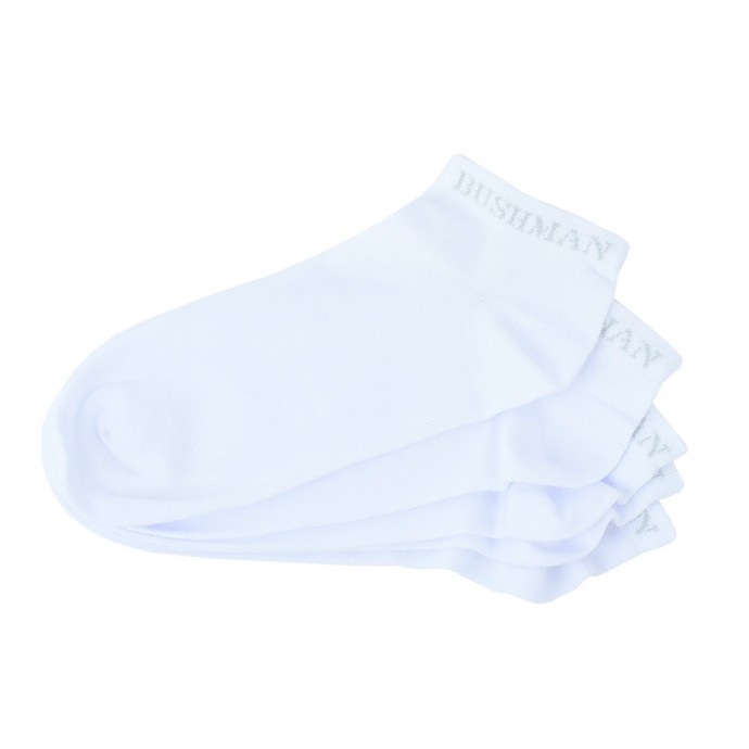 Bushman Socks Flat Set 2 5 White