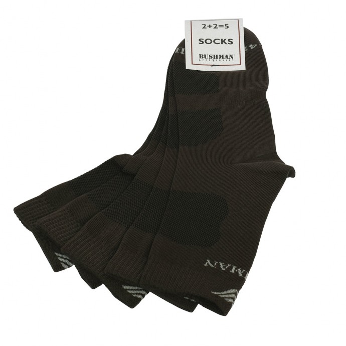 bushman socks Prost Set 2 5 brown