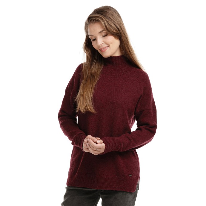 bushman sweater Brigid burgundy