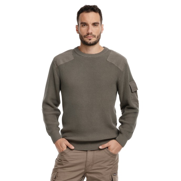 bushman sweater Marple dark khaki