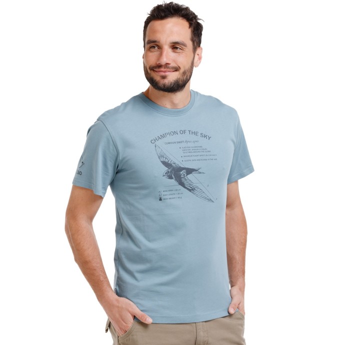 bushman T-shirt CSO rorýs light blue