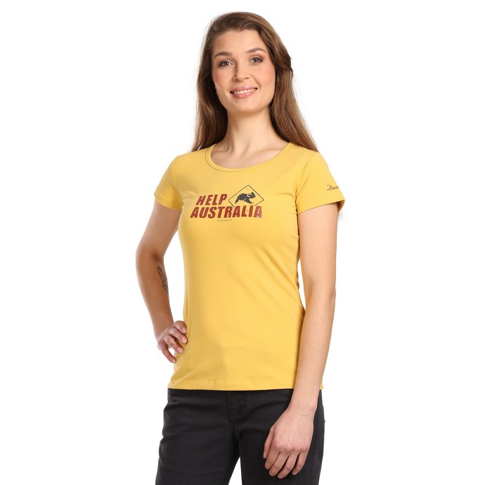 bushman T-shirt Help Australia W yellow