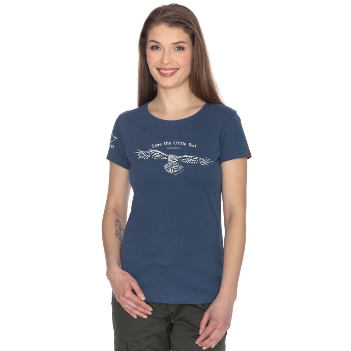 bushman T-Shirt Little Owl blue