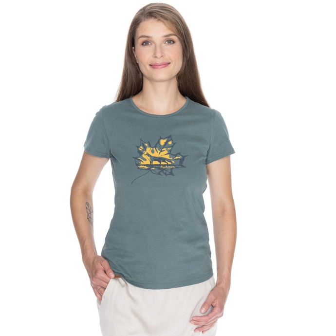 bushman T-shirt Luanda petrol