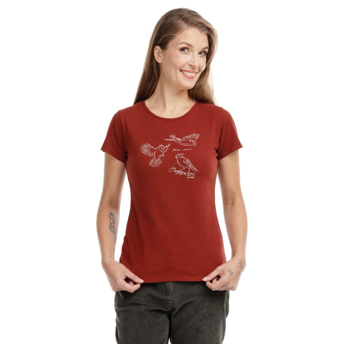 bushman T-shirt Mari burgundy