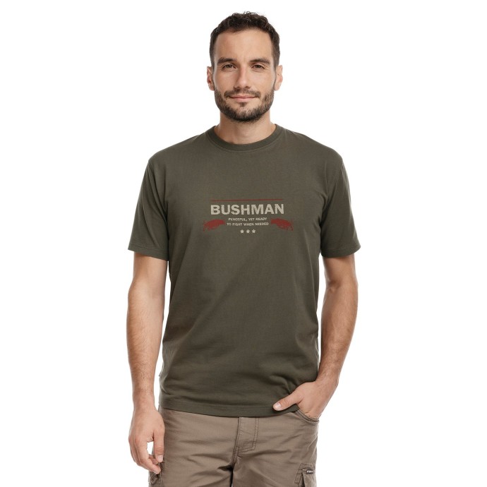bushman T-shirt Snyder dark khaki