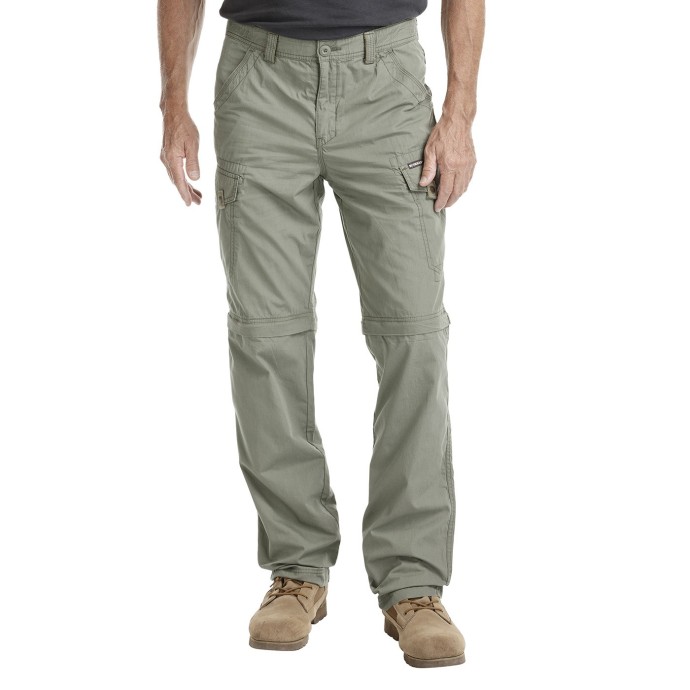 bushman trousers Sanford zip off khaki