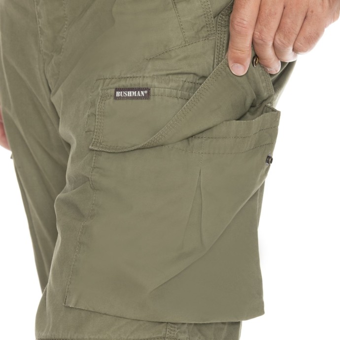 Bushman Trousers Wasco II Zip Off Khaki
