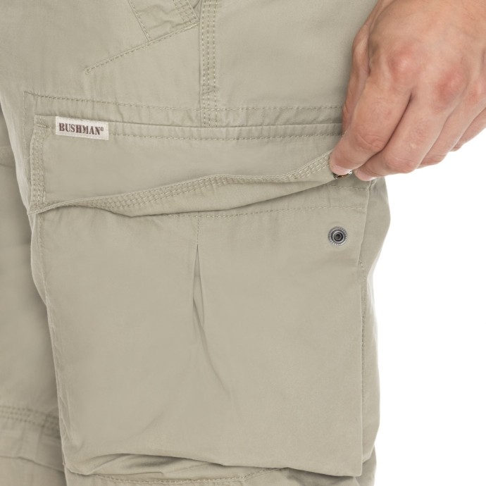 Bushman Trousers Wasco II Zip Off Stone