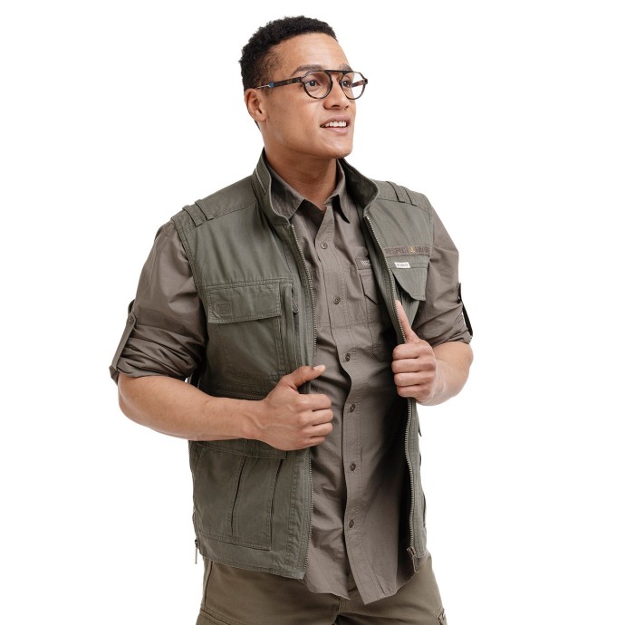Bushman Vest Fargo II Dark Khaki