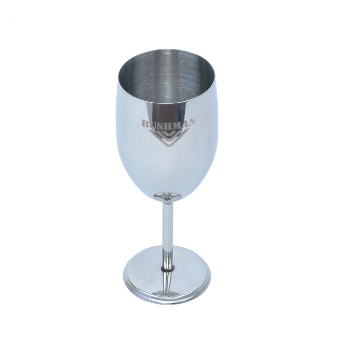 bushman wine glass silver